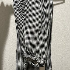 a new day Black and White Checkered Wide Leg Pants